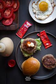 Homemade burger buns with homemade fried fish patty. Burger Daging Sapi Indonesian Beef Burger What To Cook Today