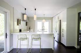 The modern kitchen shown in the image above appears huge and spacious with the elements that is used. Kitchen Peninsula Ideas 34 Gorgeous And Functional Kitchen Peninsula Ideas