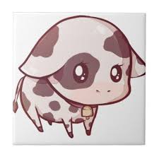 Cute Cow Ceramic Tile Zazzle Com Cute Animal Drawings Kawaii Cute Cows Cute Animal Drawings