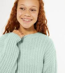 Maybe you would like to learn more about one of these? Girls Pale Blue Ribbed Knit Boxy Jumper New Look