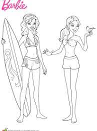 Coloriage barbie agent secret à imprimer. Coloriage Barbie Et Le Secret Des Sirenes Sur Hugolescargot Com