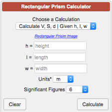 The prism's length, height and width create its volume and surface area, which are its internal and external measurements, respectively. Rectangular Prism Calculator Cuboid
