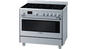 This bosch dwp64bc50b_ss chimney cooker hood is 60cm wide and quickly clears the air in smaller kitchens. Bosch Hcb738356m Range Cooker 90 Cm