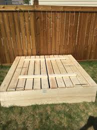 6x6 Sandbox Coffee Table Wood Home Decor