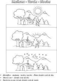 Resultado De Imagen Para Aprendo Manana Tarde Y Noche En La Escuela Para Pintar Libros De Preescolar Fichas Sistema Solar Para Colorear
