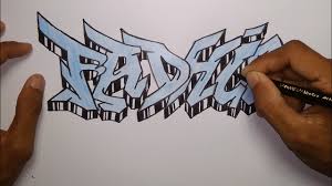 3000 gambar grafiti nama tulisan huruf wallpaper foto font keren. Cara Gambar Grafiti Nama Fadhil Youtube