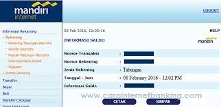 Easily pay your purchase by scanning qr. Cara Cek Saldo Bank Mandiri Online Di Internet Banking Mandiri
