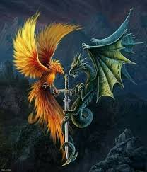 Pin By Mary Hedges On Dragons Tattoo Dragon And Phoenix Mythical Creatures Art Dragon Artwork