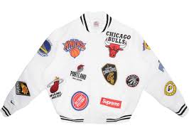 Supreme Nike Nba Teams Warm Up Jacket White