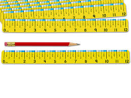 The pencil is about 1 1/2 inch long. Easy Read Rulers Set Of 30 At Lakeshore Learning