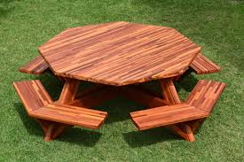 Octagonal Picnic Table Octagon Picnic Table Picnic Table Wooden Picnic Tables