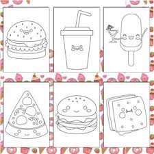 Then these free kawaii coloring pages are perfect for them and sure to make you a family hero! Kawaii Food Coloring Pages 66 Printable Coloring Sheets 8 5 X 11 Inches
