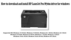 Download the latest drivers, firmware, and software for your hp laserjet pro m104a printer.this is hp's official website that will help automatically detect and download the correct drivers free of cost for your hp computing and printing products for windows and mac operating system. How To Download And Install Hp Laserjet Pro M706n Driver Windows 10 8 1 8 7 Vista Xp Youtube