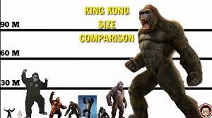 Kong director, adam wingard, was recently caught by ign at san diego comic con to talk about his approach to the anticipated the film will hit netflix worldwide some time after and will be followed by two sequels. King Kong Size Comparison 1933 2021 Youtube
