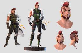 Penn Overwatch 3d Model Sheet Overwatch Fan Art Overwatch Character Modeling