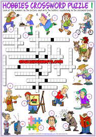 Crossword puzzles are for everyone. Hobbies Esl Printable Crossword Puzzle Worksheets For Kids