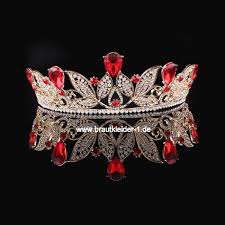 Braut Haarschmuck Prinzessin Haarkrone 2019 Diadem Elsa In Rot Bride Hair Jewelry Rhinestone Bridal Crystal Tiaras