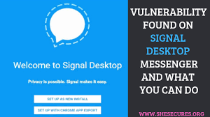 It also offers a standalone desktop it also offers a standalone desktop app for linux, windows, and macos. Vulnerability Found On Signal Desktop Messenger And What You Can Do