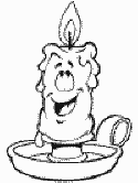 Christmas Candles Coloring Pages