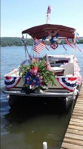 Both sides of the boat must be decorated the same. 13 Boat Decor Ideas Boat Decor Boat Parade Boat