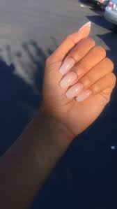 However, they do require some length, either from growing out your natural nails or adding acrylic tips classic round nails combine short lengths with curved edges and tips. 45 Short Coffin Acrylic Nail Designs For This Season Koees Blog