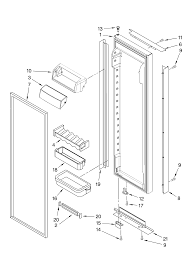 Kitchenaid is mainly known for its stand mixers, which were ordered in bulk for several u.s. Kitchenaid Ksbs25ivwh00 Side By Side Refrigerator Parts Sears Partsdirect