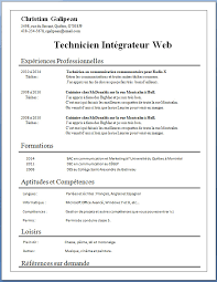 Another simple and basic cv template. Comment Creer Un Cv Simple Sur Word Exemple Bon Cv Youtube Mapinstant