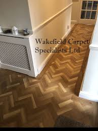 Brushed Oak Parquet With Border Supplied And Fitted By Wakefield Carpet Specialists Ltd Luxury Vinyl Tile Rugs On Carpet Luxury Vinyl