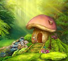 Field gameplay (final fantasy vii) the gold saucer is a location in final fantasy vii. Fantasy Mushroom House By Alena Lazareva Art Mushroom Art Digital Art Fantasy