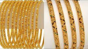 Maybe you would like to learn more about one of these? Latest Gold Bangle Set Designs 2020 2021 Light Weight Gold Bangle Latest Ideas Youtube