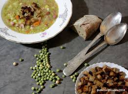 Erbsensuppe Wie Aus Der Gulaschkanone Erbsen Suppe Erbsensuppe Erbsen