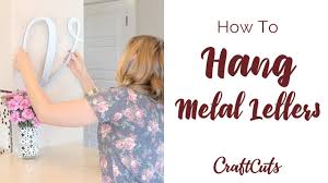 Large 3d 20' galvanized metal letter a. How To Hang Metal Letters Custom Metal Letters Craftcuts Com Youtube