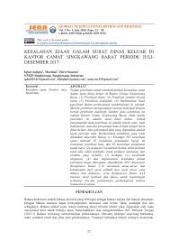 Contoh surat undangan lengkap dengan segala keterangannya. Pdf Kesalahan Ejaan Dalam Surat Dinas Keluar Di Kantor Camat Singkawang Barat Periode Juli Desember 2017