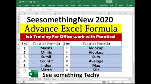 Advance Excel Formulas With Examples In Excel Sheet Free Download Excel Formula Excel Job Training