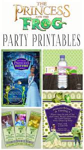 Princess And The Frog Birthday Party Printables Raising