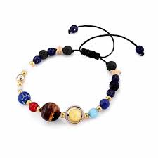 Wrap bracelets are really popular right now, and they are so much easier to make than they look. Universe Planet Beads Bangles Fashion Jewelry Yoga Bracelet Lavaika