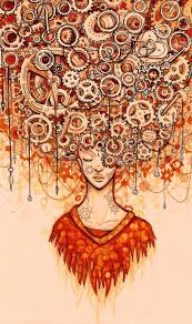 Overthinking By Namtia Color Pens 2015 By Ethan Kahn In Art Art Steampunk Art Brain Art