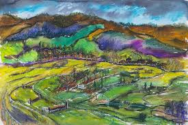 Photos of cleeve picture framing. Cleeve Hill Limited Edition Print Prints Elizabeth Armstrong Fine Art