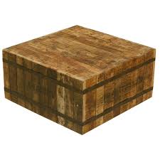 Sustainable wood 11 types of solid wood. Butcher Block With Metal Square Coffee Table