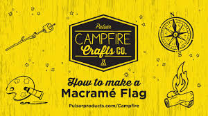 A few people have wondered if this flag design is hanging correctly, with the blue field at the top left. How To Make A Macrame Flag With Koa Campfire Crafts Youtube