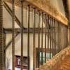 When painting a railing, you'll have a lot of . Rustic Rebar Handrail