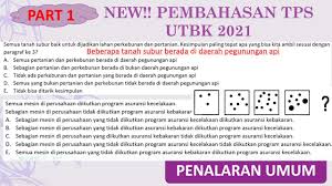 20 questions | by deltawiragalaxy1 | last updated: Pupart1 Soal Penalaran Umum Tps Utbk Pembahasan Soal Prediksi Tps Utbk 2021 Youtube