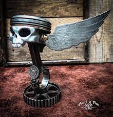 Flying Piston Scrap Metal Art Metal Art Prints Car Part Art