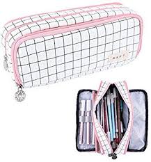 Amazon Com Rolin Roly Pencil Case Big Capacity Pen Stationery Cute Organizer Holder Multifunction With 3 Zipper Big Pen Stationery Pens Pouch Bag Pencil Pouch