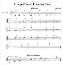 sample trumpet fingering chart 6 documents in pdf