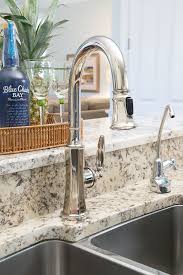 polished nickel kitchen faucet