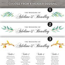 Custom Seating Chart 6 Choices