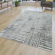 Mit seinem kurzen flor fühlt sich der teppich behaglich weich an unter den füßen. Moderner Kurzflor Teppich Abstrakt Grau Teppichmax