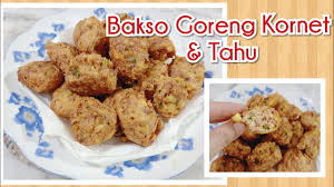 Kornet adalah daging sapi atau ayam yang dibumbui, dicincang, dan umumnya dikemas dalam kaleng sebelum dipasarkan. Resep Bakso Goreng Kornet Tahu Youtube