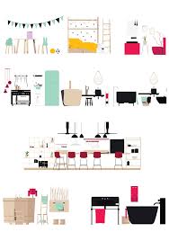 Flat Vector Modern Furniture Elevation Interior Design Drawings Architecture Drawing Architecture Elevation